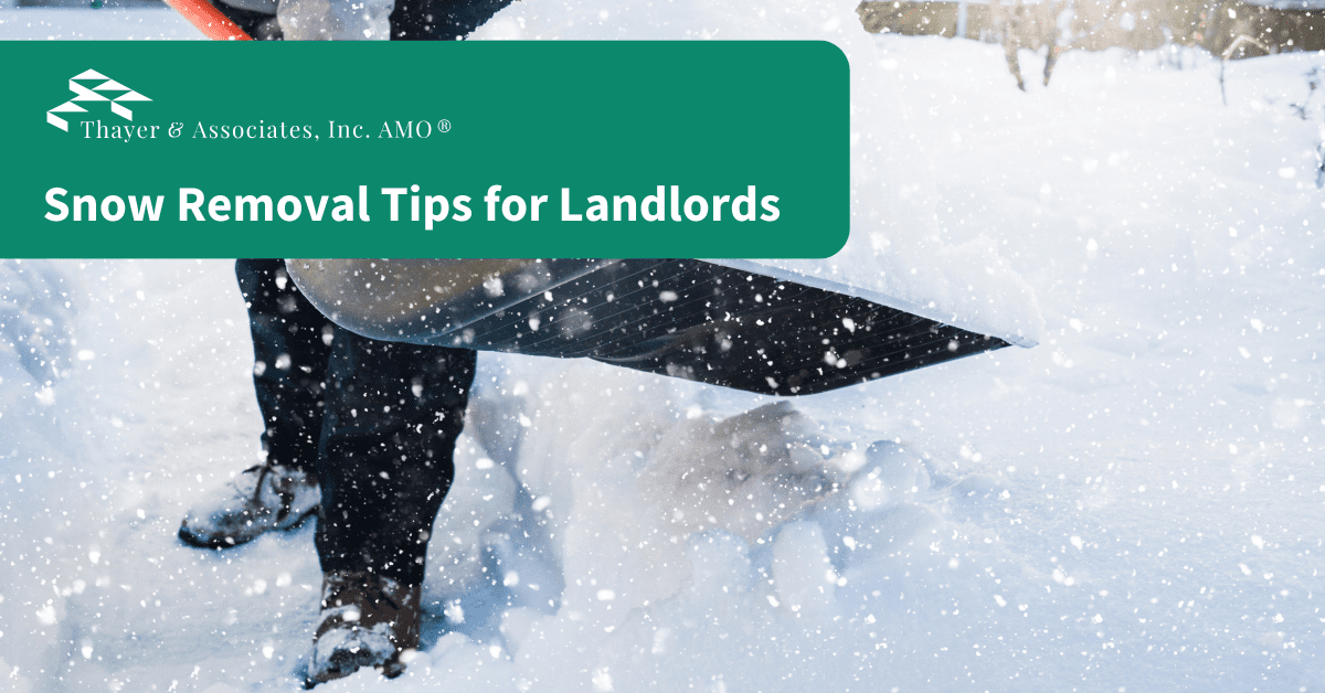 Snow Removal Tips for Landlords Thayer & Associates