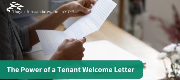 tenant welcome letter